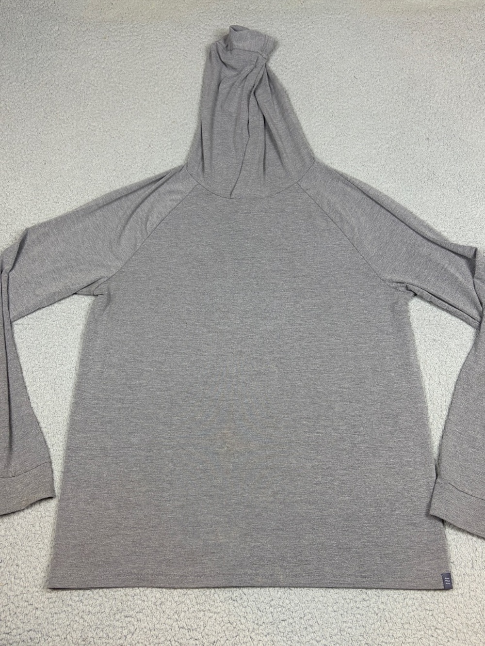 Free Fly Pullover Men’s Large Gray Hooded Long Sleeve Performance Bamboo Stretch